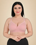 Firozi Combed Cotton Solid Full Coverage Ethnic Daily Wear Non Padded Bra Pack Of 4
