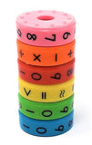 Math Cylinder Circular Shape Educational Abacus Puzzle