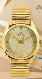 Men Gold-Toned Dial Watch