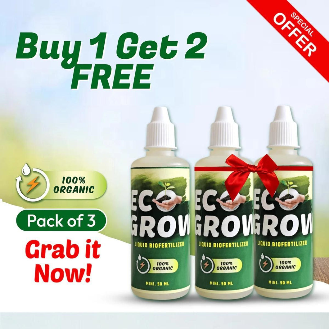 Ecogrow 100% Organic Plant Boost Biofertilizer Buy 1 Get 2 Free