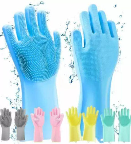 Magic Silicone Cleaning Hand Gloves for Kitchen